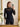 Top femme en dentelle à manches longues - Noir