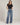 High-waisted wide-leg jeans – Blauw