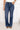Wide leg-jeans met versierde zakken - Blauw