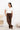 High-waisted bootcut jeans - Choco