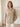 Damesblouse met Strepen en Strikkraag - Beige
